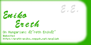 eniko ereth business card